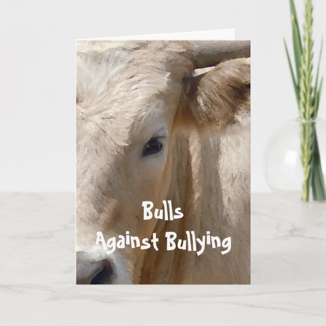 Cartão Bulls Contra Bullying Nº 5 de 7 Diferentes (Frente)
