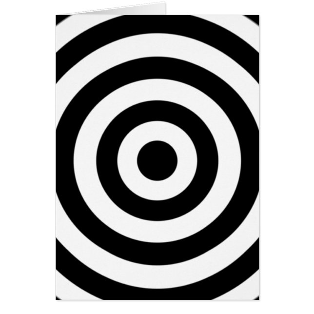 Cartão Bullseye Design (Frente)