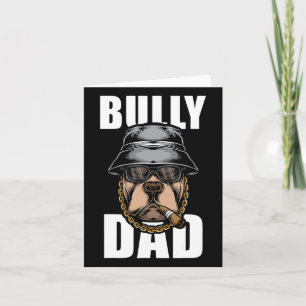 Cartão Bully Dad Bulldog Pitbull