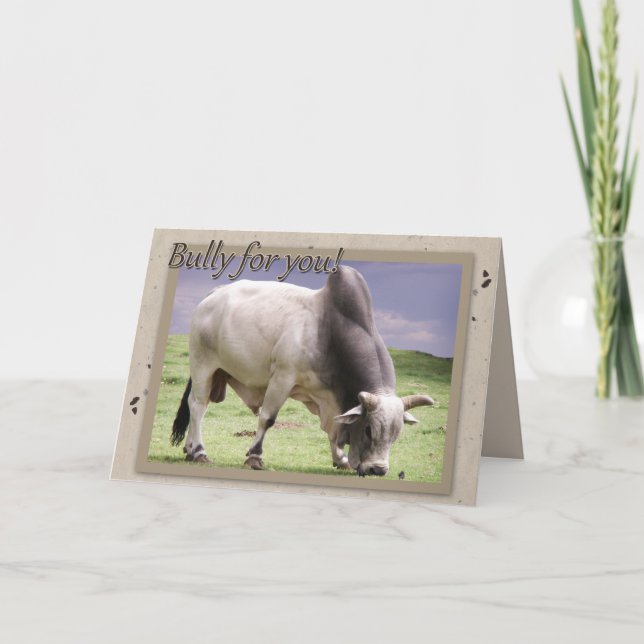 Cartão Bully For You! Birthday Greetings (Frente)
