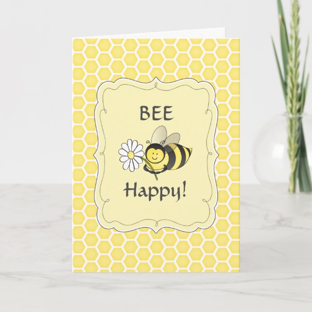Cartão Bumble Bee Birthday Card (Frente)