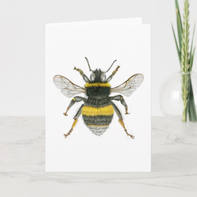 Cartão Bumble Bee Greetings Card (Frente)