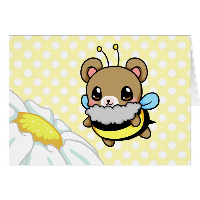 Cartão Bumble o urso (Frente Horizontal)