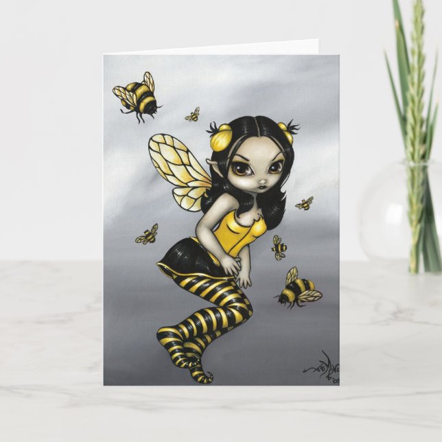 Cartão "Bumblebee Fairy" Greeting Card (Frente)