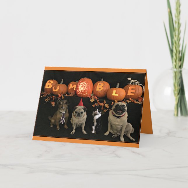 Cartão Bumblesnot: Halloween card (Frente)