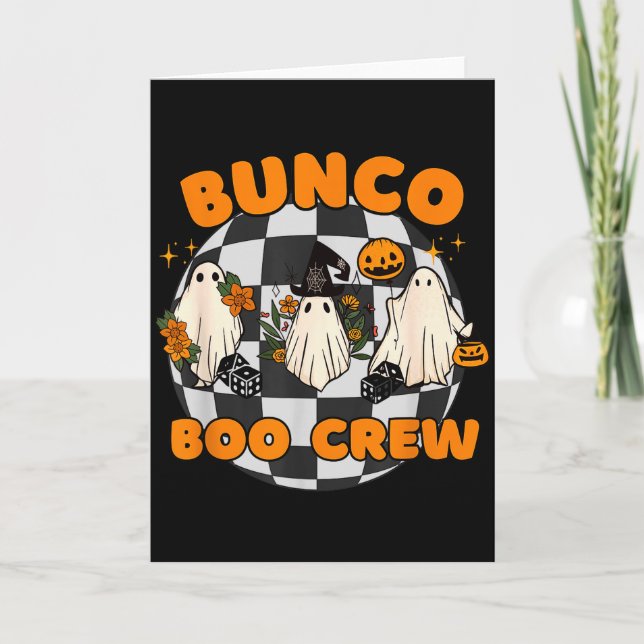 Cartão Bunco Boo Crew Bunco Halloween Dice  (Frente)