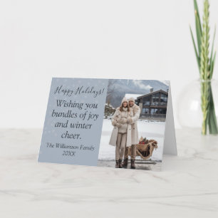 Cartão Bundles de Joy Family Holiday Card