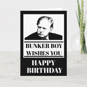 Cartão Bunker Boy quer seu feliz aniversário
