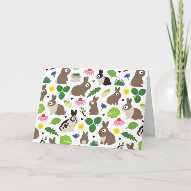 Cartão Bunnies E Seus Tratamentos (Frente)
