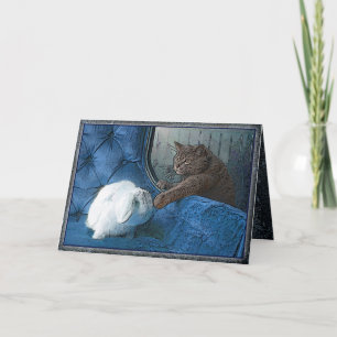 Cartão Bunny and Kitty Card