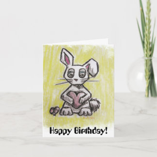 Cartão Bunny Birthday Card