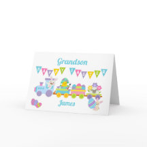 Cartão Bunny do Comboio do Vovô Felz pascoa