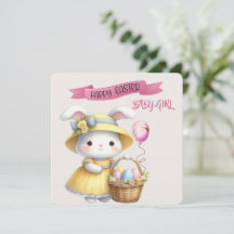 Bunny e Páscoa Cesta de Felz pascoa