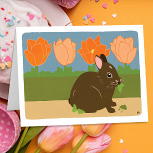Cartão Bunny Happy Spring Card