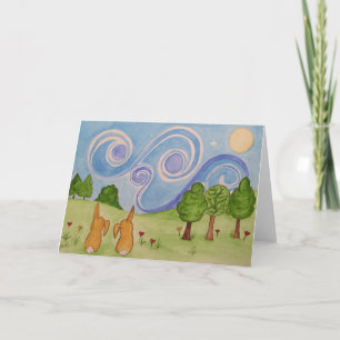 Cartão Bunnykins by starlight card