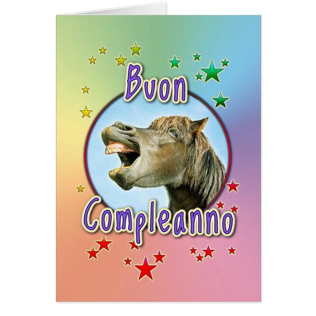 Cartão Buon Compleanno (Frente)