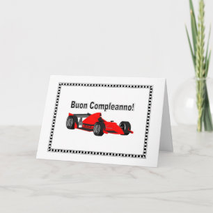 Cartão Buon Compleanno auto da corsa