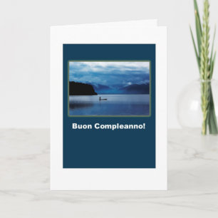 Cartão Buon Compleanno - Happy Birthday in Italian Card