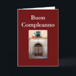 CARTÃO "BUON COMPLEANNO" ITALIAN BIRTHDAY<br><div class="desc">This Italian Birthday Card will be such fun to send and such a surprise for the recipiant,  too. Have fun with it for someone special's birthday!</div>