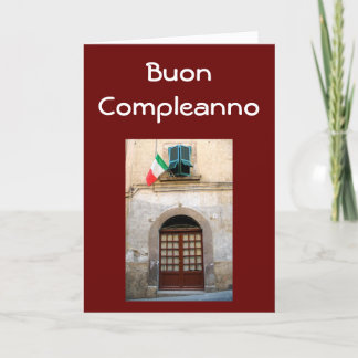 CARTÃO "BUON COMPLEANNO" ITALIAN BIRTHDAY