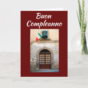 CARTÃO "BUON COMPLEANNO" *****ITALIAN**** BIRTHDAY
