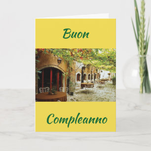 CARTÃO "BUON COMPLEANNO" ****ITALIANO**** ANIVERSÁRIO