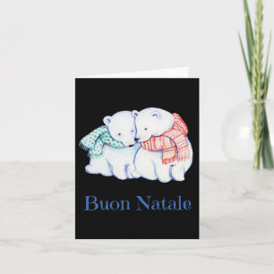 Cartão Buon Natale Bears Feliz Natal
