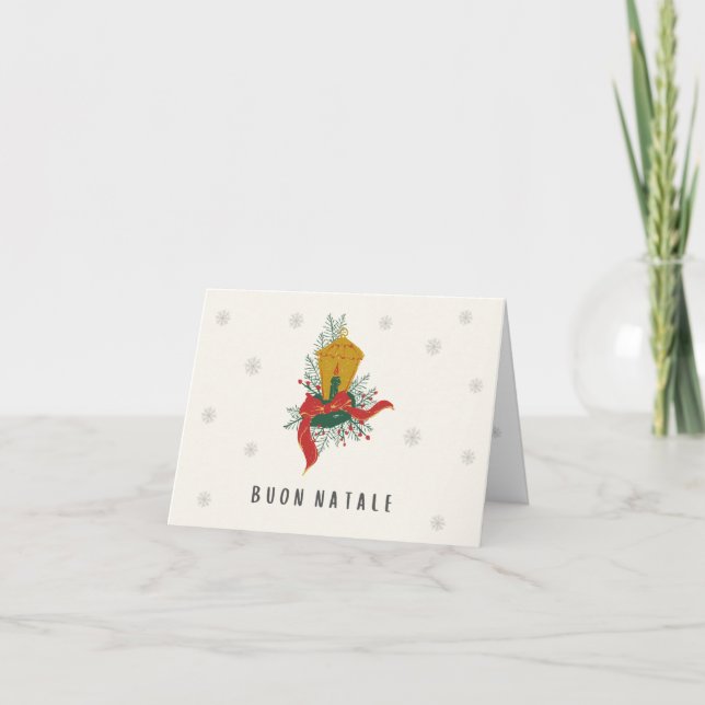 Cartão Buon Natale (biglietto natale) Natal italiano (Frente)