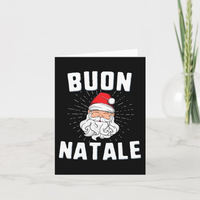 Cartão Buon natale christmasitaly italian papais noeis ba (Frente)