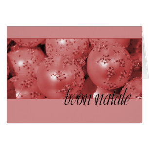 Cartão Buon Natale Enfeites de natal