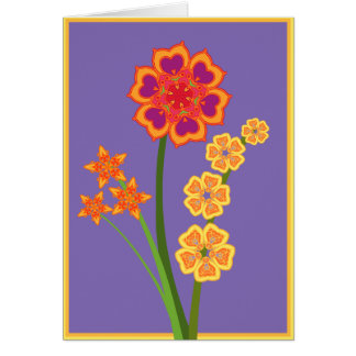 Cartão Buquê brilhante