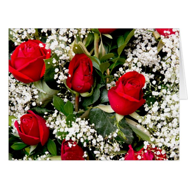 Cartão Buquê da ventoinha (Frente horizontal)