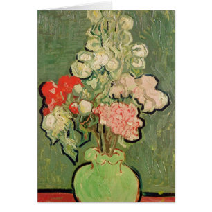 Cartão Buquê das flores, 1890 de Vincent van Gogh