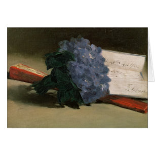 Cartão Buquê das violetas, 1872 de Manet