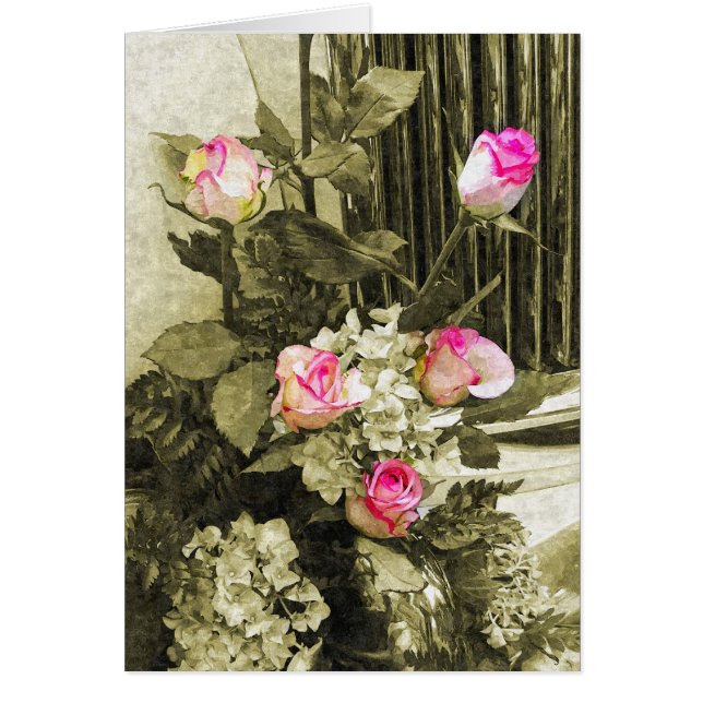 Cartão Buquê de casamento (Frente)