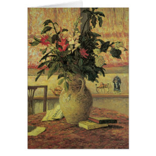 Cartão Buquê de Flores na Janela por Maxine Maufra