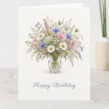 Buquê de Flores Silvestres de Aniversário