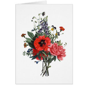 Cartão Buquê de pipotas e luvas