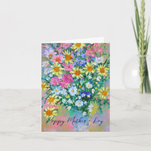 Cartão Buquê de Primavera personalizado Dia das Mães