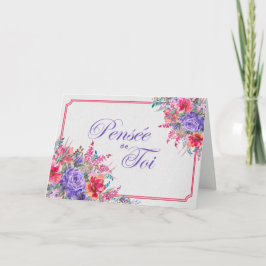 Cartão Buquê de Rosas Pensando em Você Card
