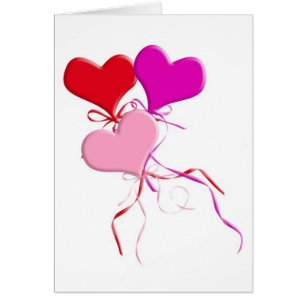 Cartão Buquê do balão do namorados