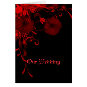 Cartão Buquê do vermelho do vintage