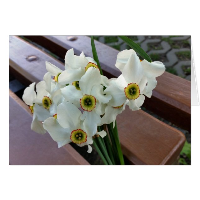 Cartão buquê esquecido (Frente Horizontal)