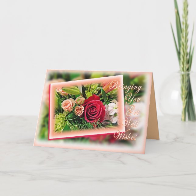 Cartão Buquê fica bem deseja 2 - personalize o dentro (Frente)