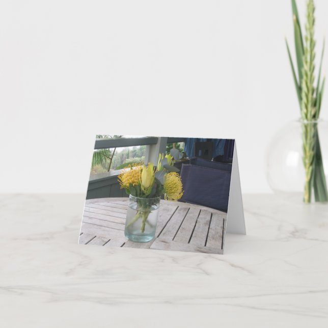 Cartão Buquê Havaiano (Frente)