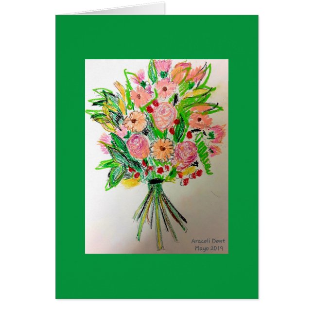 Cartão Buquê Mão Amarrada (Frente)