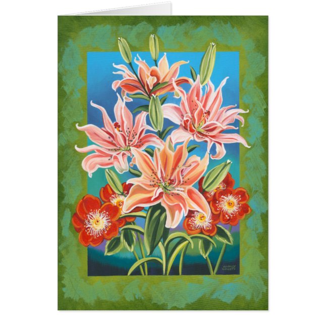 Cartão Buquê na fronteira II (Frente)