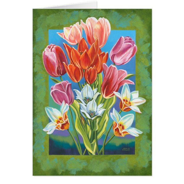 Cartão Buquê na fronteira III (Frente)