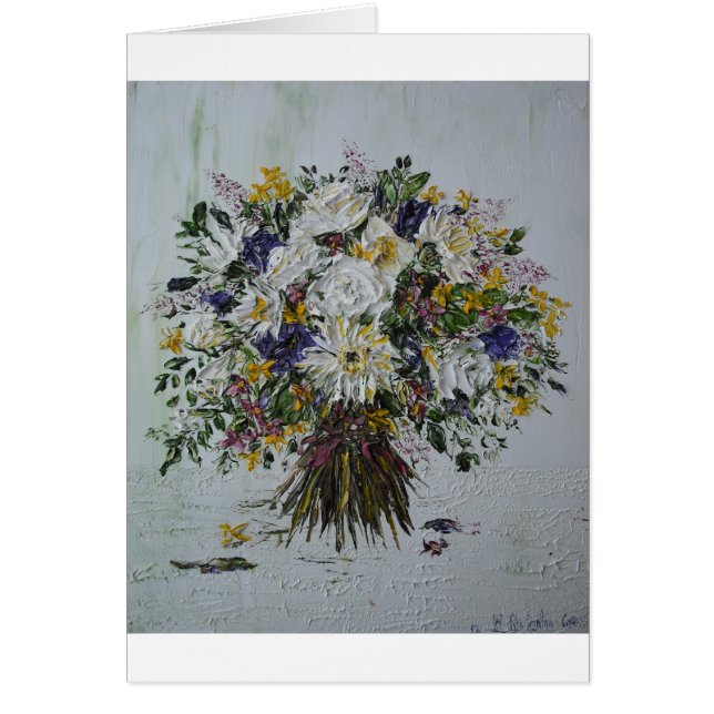 Cartão Buquê nupcial (Frente)