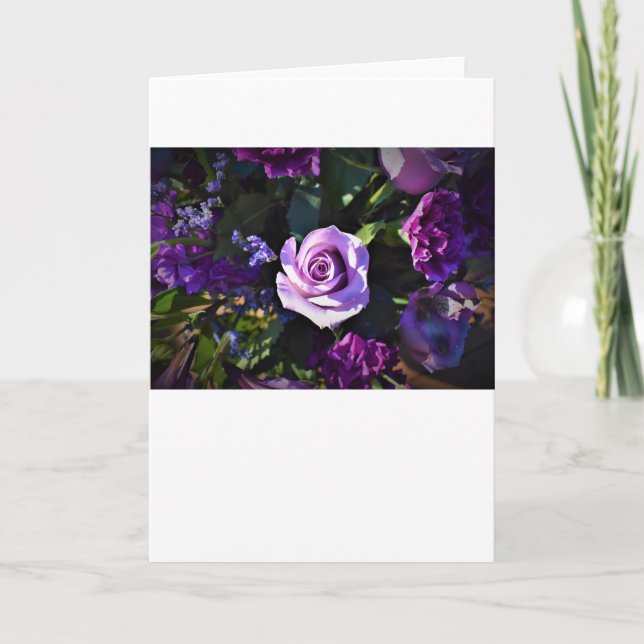 Cartão Buquê, placa (Frente)